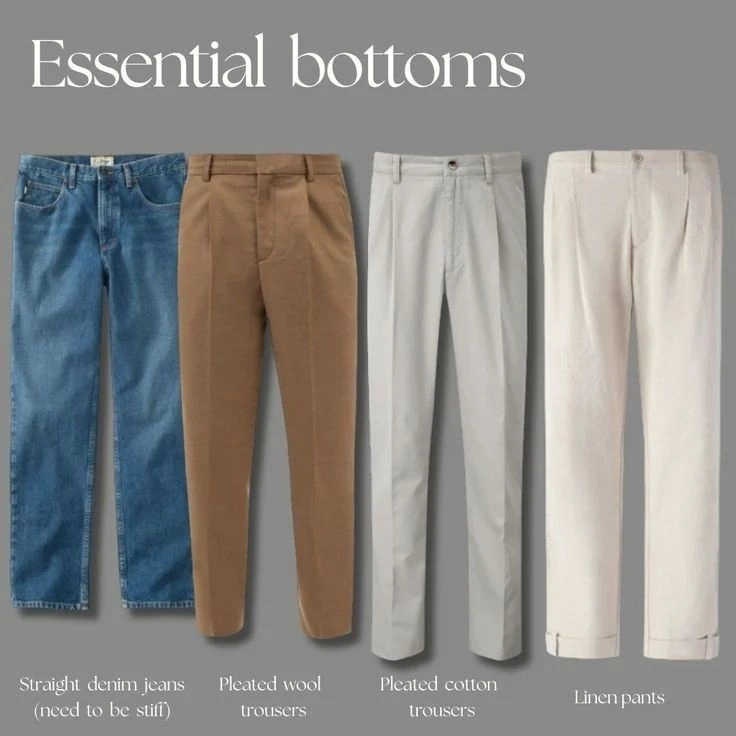 mens bottom essential bottoms every men should have